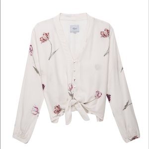 RAILS Sloan tulips ivory NWOT